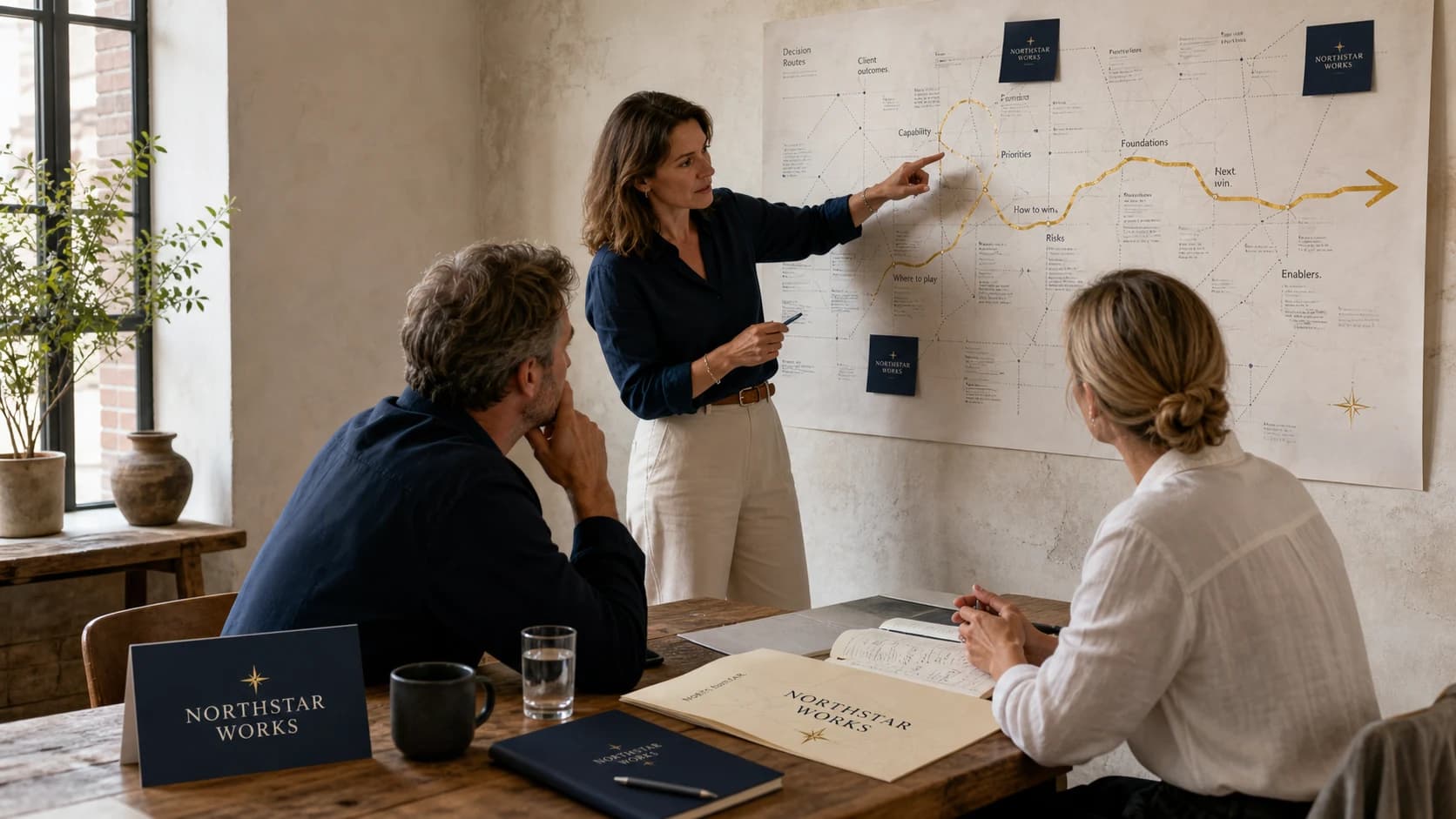 Northstar Works professional-services campaign created with Asteria Engine