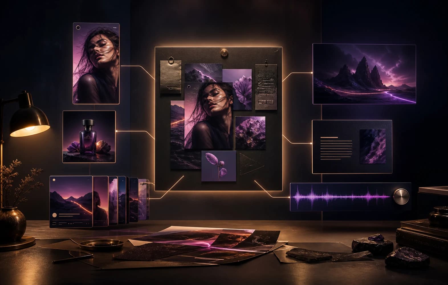 One creative direction unfolding into video, image, carousel and soundtrack formats