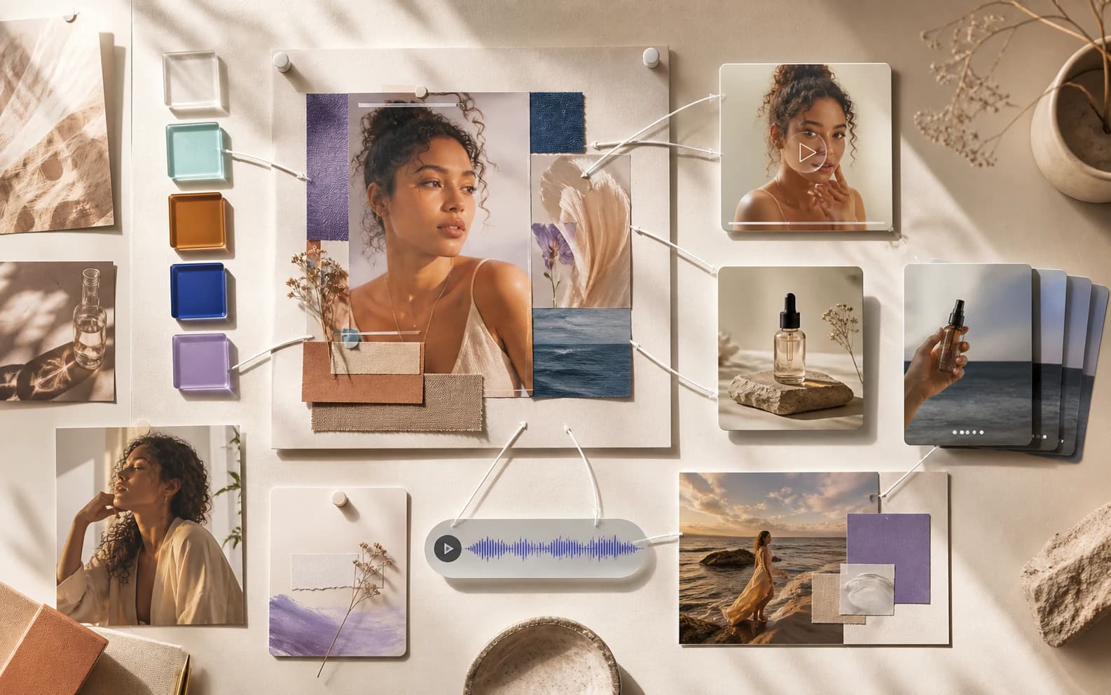 One creative direction unfolding into video, image, carousel and soundtrack formats
