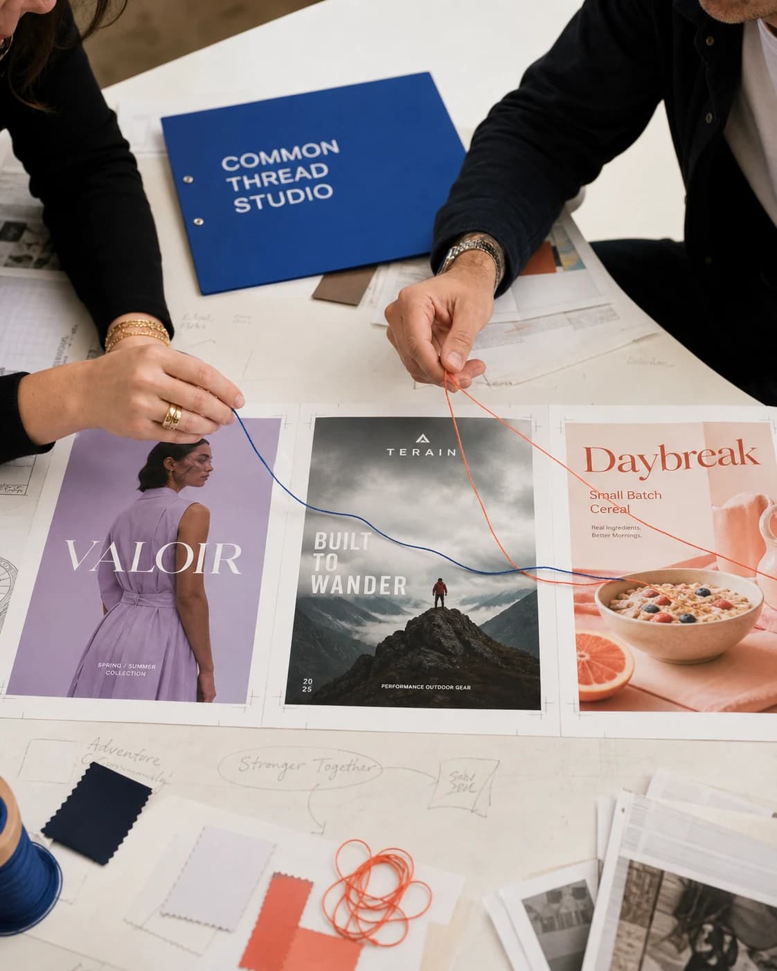Common Thread Studio campaign presented for client review